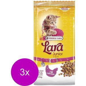 Lara Junior Kip - Kattenvoer - 3 x 2 kg