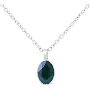 ARLIZI 1693 Ketting Swarovski Kristal Groen - 925 Sterling Zilver - 45 cm