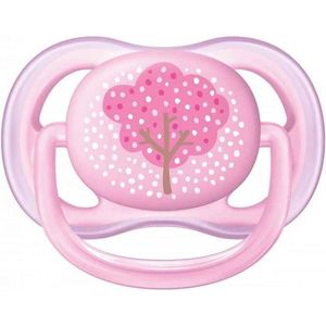 Ultra Air Fopspeen 0-6 Maanden Scf343/20 Dubbelpak Meisjes Blauw - Roze - Anatomisch - BPA-vrij