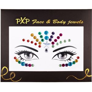 pXp Face & Body Jewels All-In-One Glitter Sticker Model Rainbow Dream