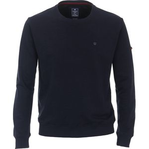 Redmond heren sweatshirt katoenmengsel - O-hals - blauw (middeldik) - Maat: L