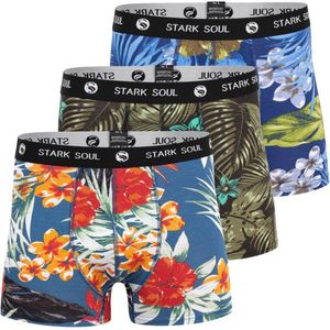 Stark soul - heren boxershort - 2XL - hawai print - 3 paar