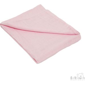 Soft Touch Hydrofiele Doek Meisjes 71 x 71 CM Roze MS01-P