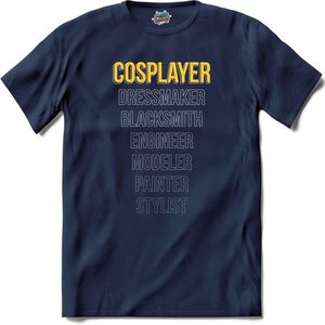 Let's craft that - Cosplay, naaien en knutselen kleding - T-Shirt - Unisex - Navy Blue - Maat 4XL