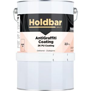 Holdbar Anti Graffiti Coating Oxyderood (RAL 3009) 2,5 Kg - Maakt Graffiti verwijderbaar - Graffiti Verwijderen - In Alle Kleuren - Voor Steen, Beton, Hout, Metaal en Tegels