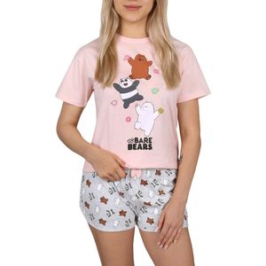 We Bare Bears - Roze Meisjes zomerpyjama, pyjama met korte broek / 140
