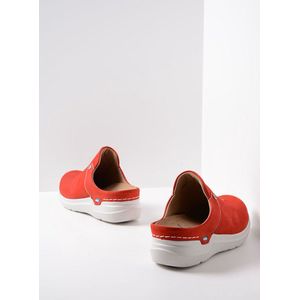 Wolky Slippers Holland DB rood nubuck