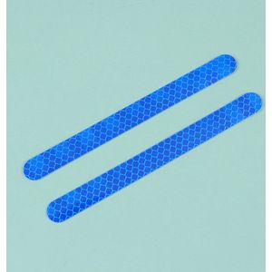 Reflecterende stickers - 2 Stuks - reflecterende tape - Blauw