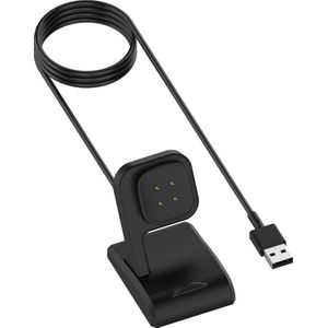 YONO Oplader Dock geschikt voor Fitbit Versa 3 / 4 / Sense - Oplaadkabel – Stand – Zwart