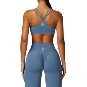 June Spring - Sport Top - BH - Maat S/Small - Kleur: Grijsblauw - Vocht afvoerend - Flexibel - Comfortabel - Deze sporttop met ingebouwde ondersteuning is gemaakt van hoogwaardige kwaliteit