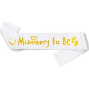 Sjerp Mummy to Be wit met gouden tekst - daddy - zwanger - geboorte - baby - babyshower - kraamfeest - genderreveal