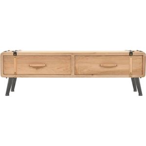 vidaXL Tv-meubel 120 cm massief vurenhout Tv Kast - Tv Meubilair - Retro Tv Kast - Vintage Tv Kast - Hout Tv Kast