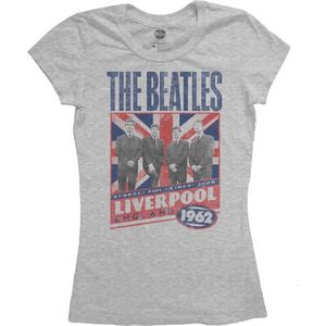 The Beatles - Liverpool England 1962 Dames T-shirt - XL - Grijs