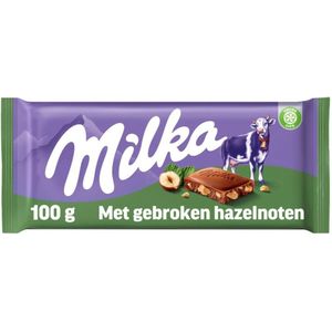 3x Milka Chocoladereep Hazelnoot 100 gr