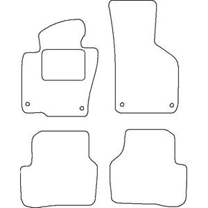 Tip-it - Automattenset Volkswagen Passat 2010 - 2014 - Perfecte pasvorm - 4-delig