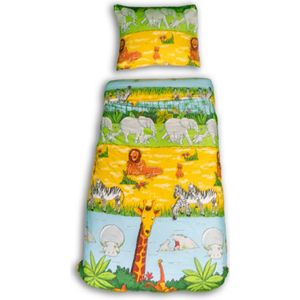 Decoware® dekbedovertrek Cheeky Monkey - katoen - 140x220 cm - Eenpersoons