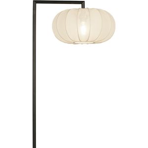 Lumidora Vloerlamp 31281 - POMPOEN - E27 - Zwart - Beige - Metaal