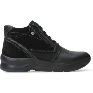 Wolky Dames Veterschoen Glacier - 0589190-001 Zwart - Maat 40