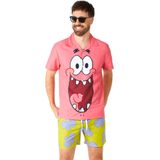 Suitmeister Patrick™ - Heren Zomer Set - SpongeBob Squarepants Outfit - Halloween Kostuum - Carnavalskleding - Roze - Maat: M