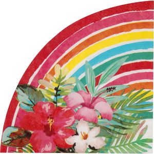 Santex Hawaii thema feest servetten - 20x - 16,5 x 8,5 cm - papier - Tropisch themafeest