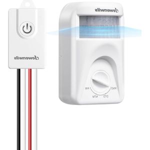 Bewegingsmelder lichtschakelaar - Draadloos - Bewegingsgeactiveerd - 4 modi - 120° detectiehoek - 6 m detectiebereik - Garage Kelder Trappenhuis
