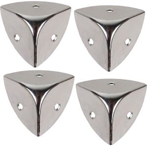 I-FIX kofferhoek / kisthoek 25mm gepolijst metaal | 4 stuks