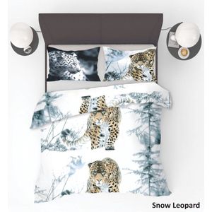 Dekbedovertrek Snow Leopard 1-Persoons - 140 x 200/220 cm + 1 Kussensloop
