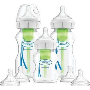 Dr. Brown's Options+ Anti-Colic Starterset - Brede halsfles