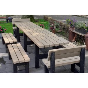 Rockwood® Tuinset Community - Zwaar Kunststof - Sand Beige 3.60m