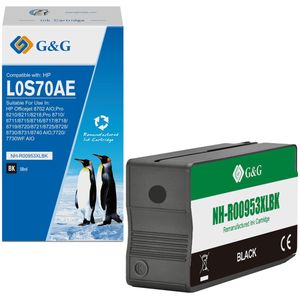 G&G 953 XL Inktcartridge Geschikt voor HP 953 953XL -Zwart - Hoge Capaciteit