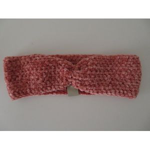 Baby / Kinder Haarband - meisje haarband - winter - 12 16 maanden - roze - ( handgemaakte Sweet Baby Bedstraw )