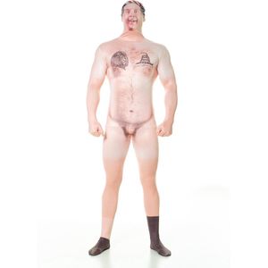 Gecensureerd naakt kostuum Morphsuits™ volwassenen - Verkleedkleding - 180 cm