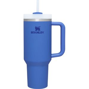 Stanley Quencher H2.0 Flowstate Tumbler - 1.2L - RVS - Blauw - Stanley Cup met Rietje en Handvat - Thermosbeker - Thermosfles - Beker - Drinkbeker - Drinkfles - Fles - Koffiebeker To Go - Mug - Waterfles
