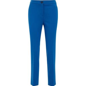 WE Fashion Dames slim fit pantalon met stretch