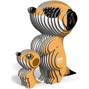 Eugy 3d-puzzel Meerkat 7 X 7,5 Cm Karton Oranje 45-delig