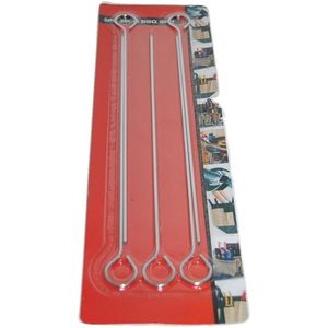 Barbeque Spies metaal 30 cm  2 sets van 5 stuks.