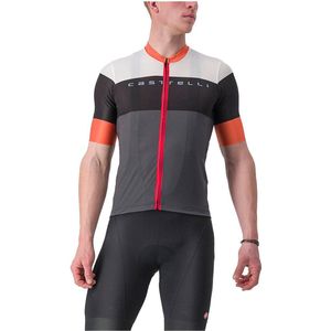 Castelli Sezione Jersey Met Korte Mouwen Grijs XL Man