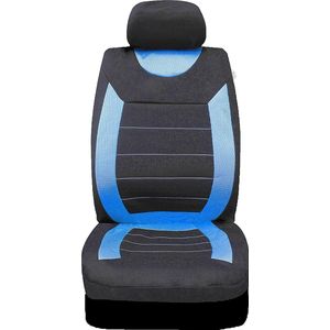 Hoezen voor autostoelen en hoofdsteunen Carnaby Blue (Carnaby blauw) SS5292- volledige set met universele maat,elastische zomen, geschikt voor zij-airbags, wasbaar en gemakkelijk aan te brengen
