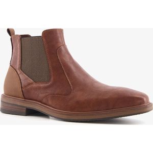 Emilio Salvatini heren Chelsea boots cognac bruin - Maat 45