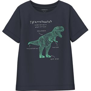 Name it t-shirt jongens - blauw - NMMkarletto - maat 122/128