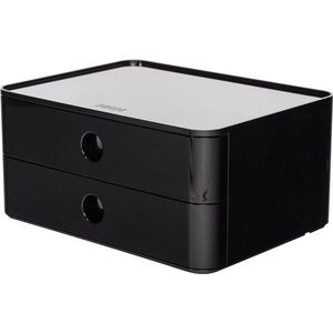 HAN Smart-box Allison - 2 lades -  stapelbaar - zwart -  HA-1120-13