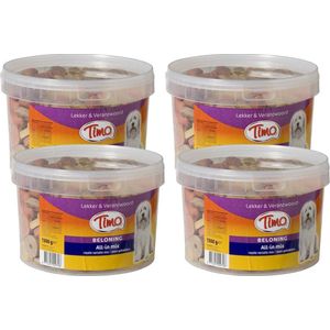 Timo Koekjes All-In Mix Emmer - Hondensnacks - 4 x Mix 1.3 kg