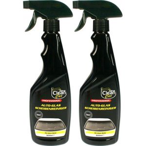 Professionele Auto ruitreiniger - Auto - 500 ml - Spray - Voor Glas - Voordeel Set 2 Stuks