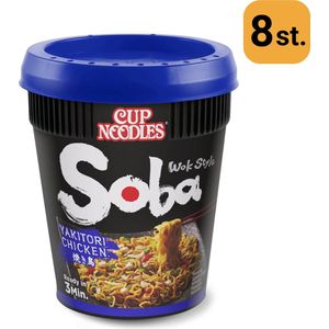 Nissin Soba Cup Yakitori Chicken - Voordeelverpakking - 8 stuks