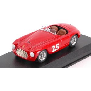 De 1:43 Diecast Modelcar van de Ferrari 166MM Touring Barchetta #25 Winnaar van de Palm Springs in 1951. De bestuurder was M. Lewis. De fabrikant van het schaalmodel is Art-Model. Dit model is alleen online verkrijgbaar