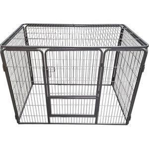 Topmast Puppyren Excellent - Met Dakpaneel - 125 x 80 x 90 cm Hoog - Hondenren - Puppyrennen - Binnen - Hondenbench