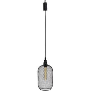 buiten hanglamp - buiten lamp - metalen lamp inclusief lamp - op batterijen - met timer - tuin lamp - warm wit