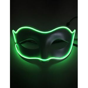 GOODMARK - Neon LED Venetiaans masker voor volwassenen