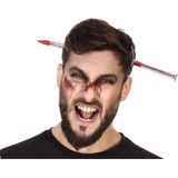 Halloween/horror verkleed hoofdband - dikke pech - spijker door je hoofd - kunststof