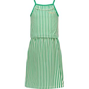 Moodstreet Fancy Striped Sleeveless Dress Jurken Meisjes - Kleedje - Rok - Jurk - Groen - Maat 122/128